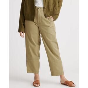 Quince Olive Cropped Pants